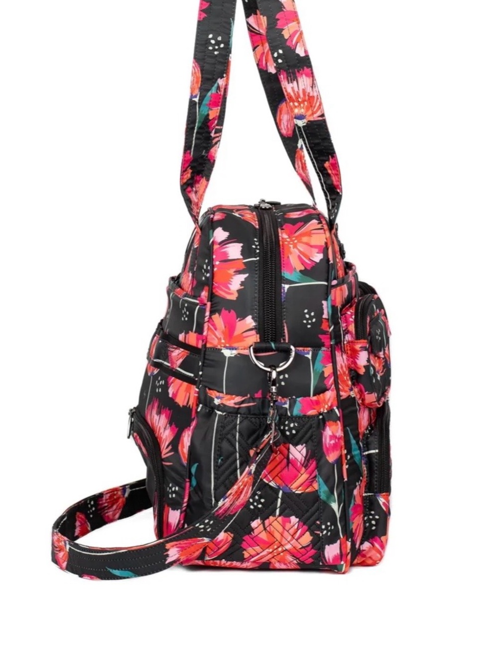 NWT- Lug Puddle Jumper LE Pom Pom Floral Black - Picture 3 of 4